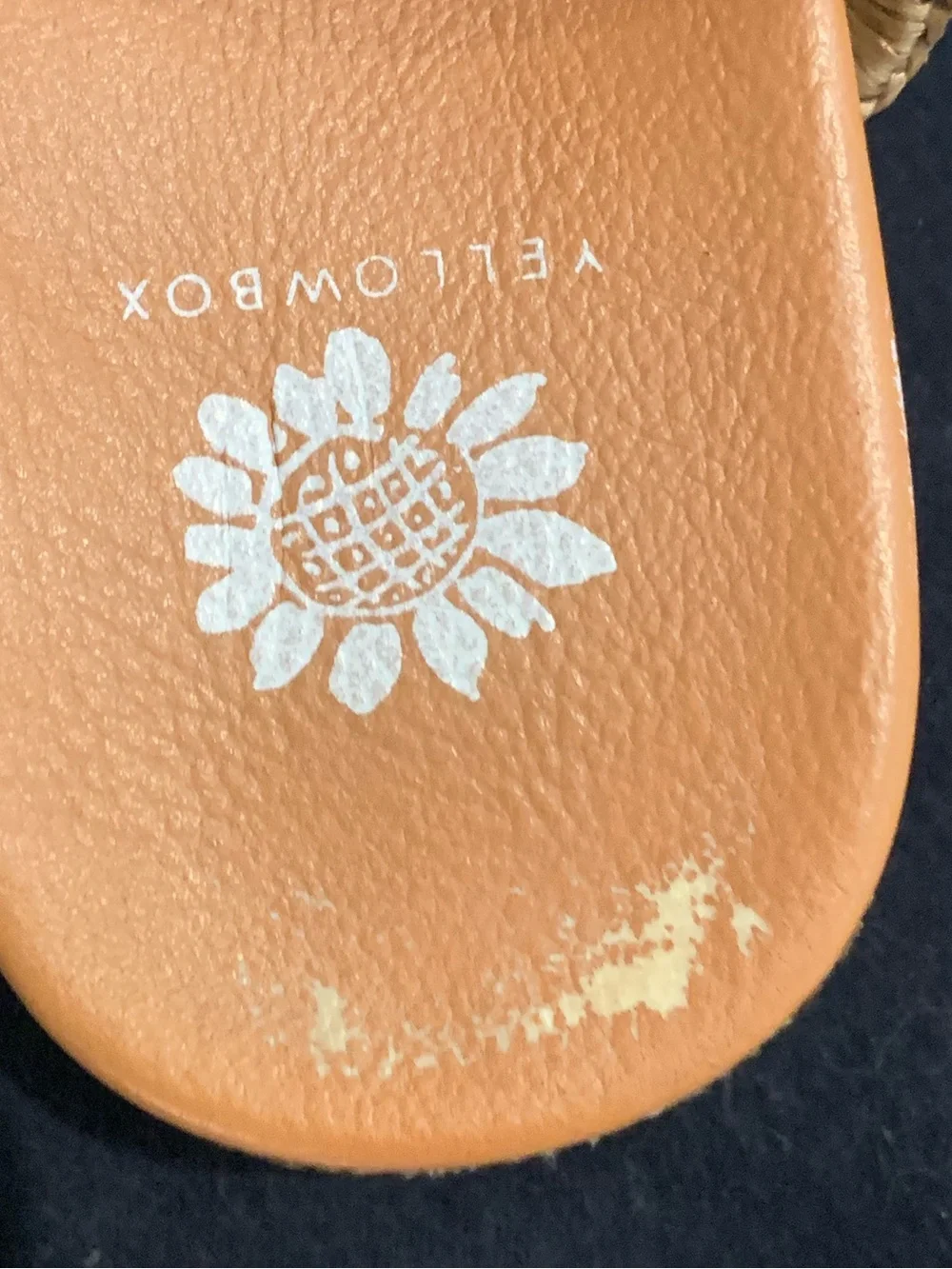 Yellow Box sandals. - Picture 3 of 4